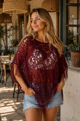 Boho Crochet Poncho Pattern PDF