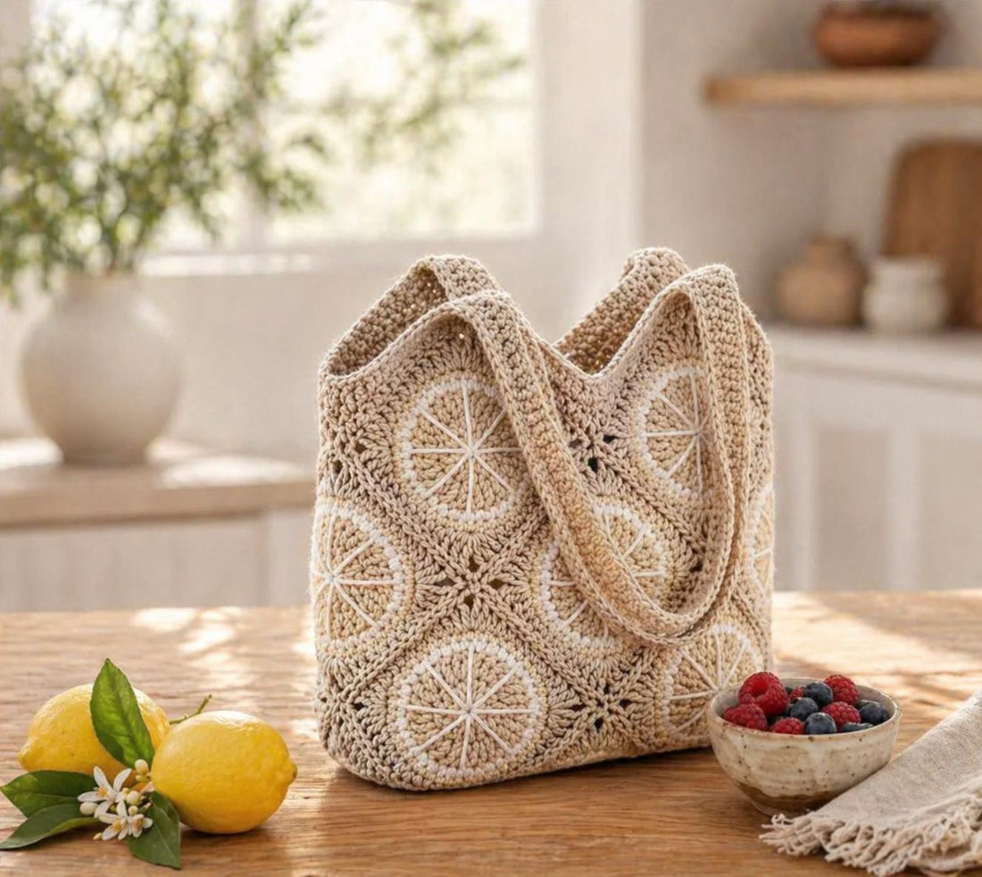 Crochet Lemon Bag Pattern PDF