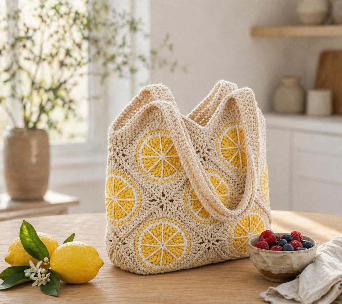 Crochet Lemon Bag Pattern PDF