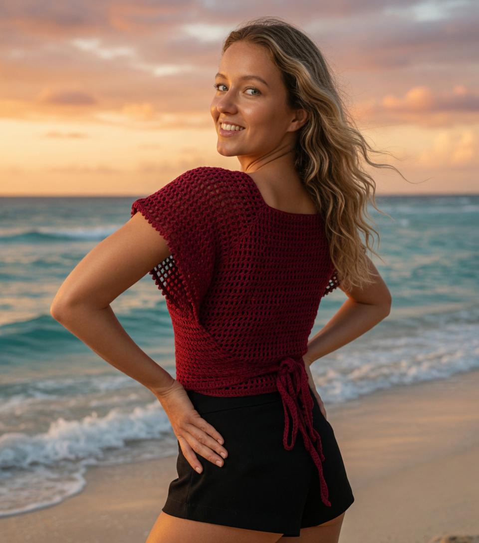 Crochet Wrap Top  Pattern Summer
