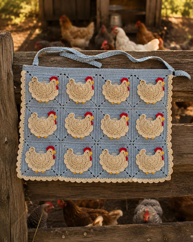 Crochet Chicken Egg Apron Pattern PDF Kitchen Gift DIY
